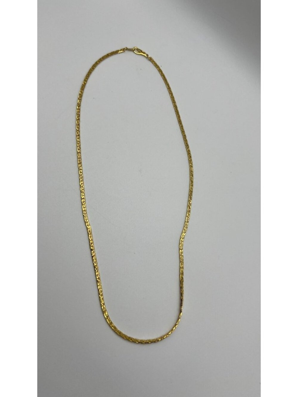 14K Gold Plated Chain Necklace With Lobster Clasp - Elegant & Lightweight - Picture 1 of 3